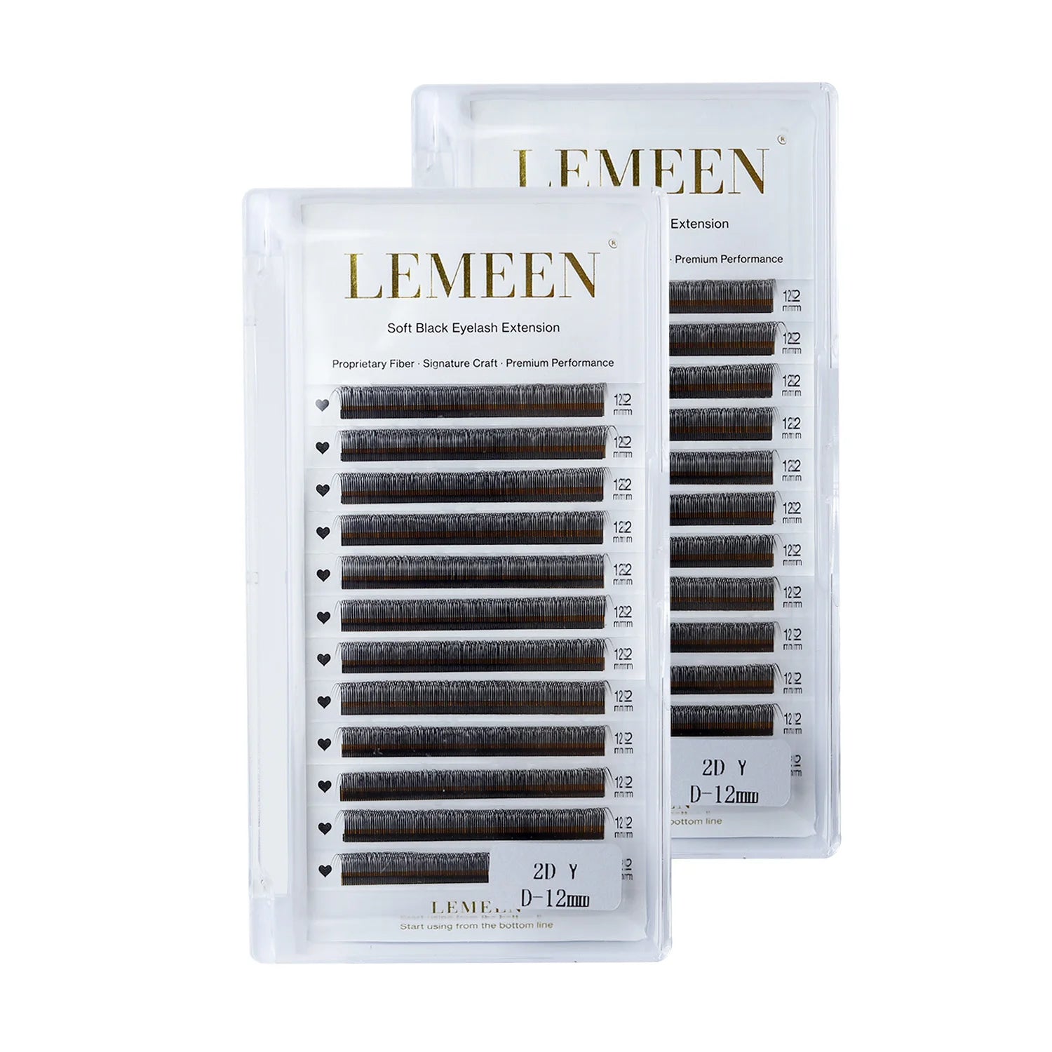 LEMEEN Extensão de Cílios 2D em Y - Mais Denso, Macio e Natural