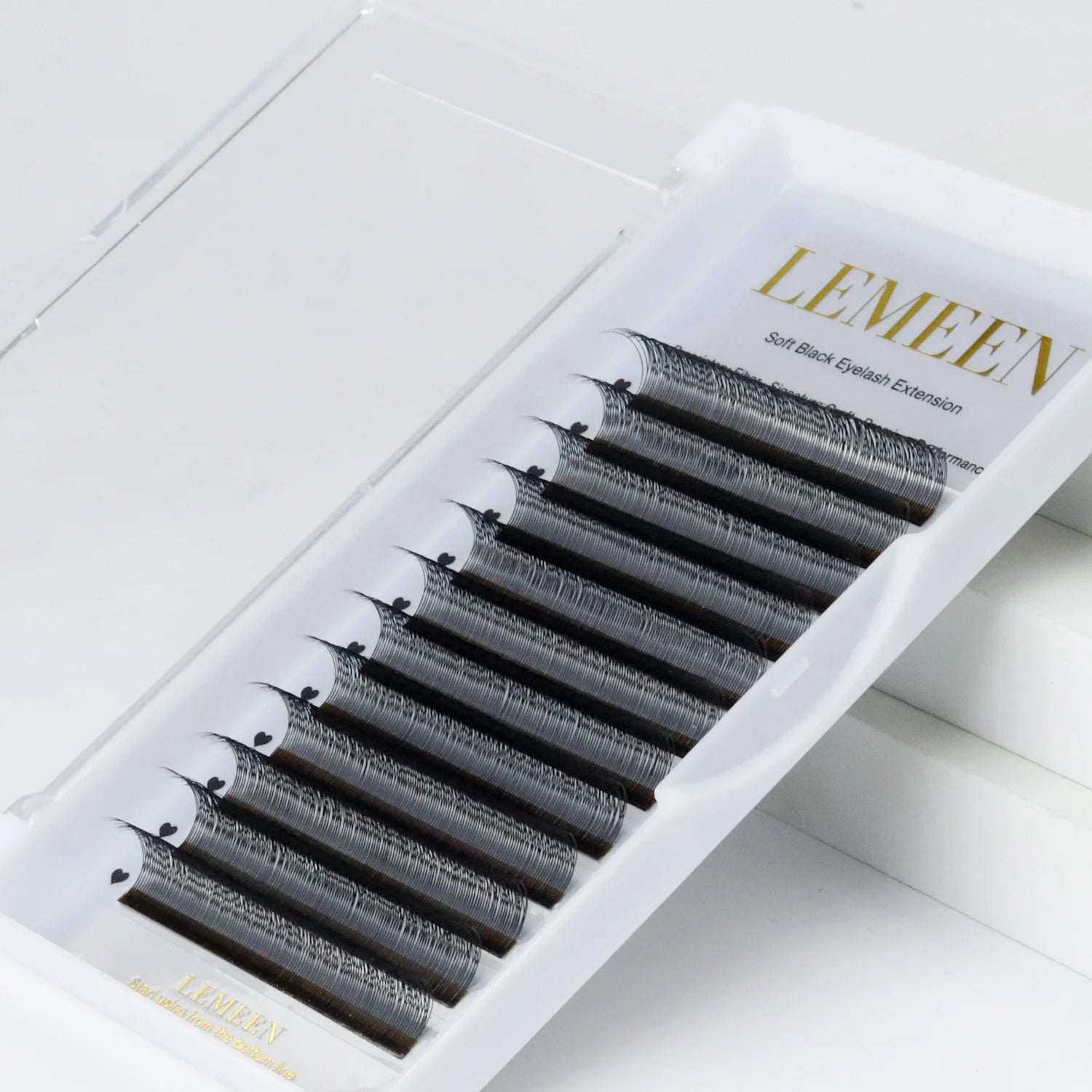 LEMEEN Extensão de Cílios 2D em Y - Mais Denso, Macio e Natural