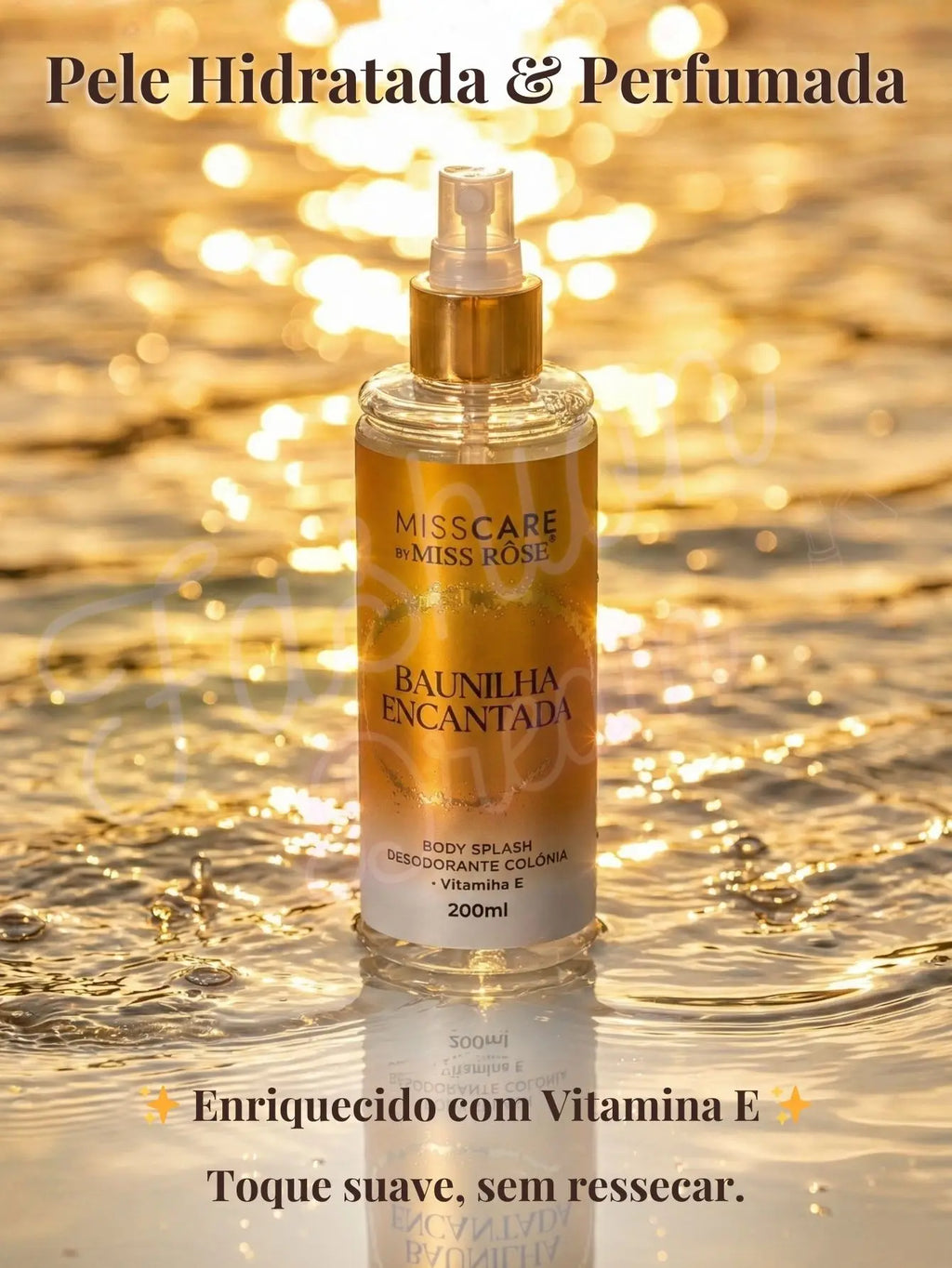 Body Splash Baunilha Encantada — Colônia Feminina 200ml