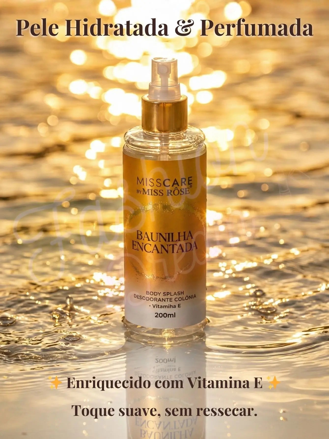 Body Splash Baunilha Encantada — Colônia Feminina 200ml