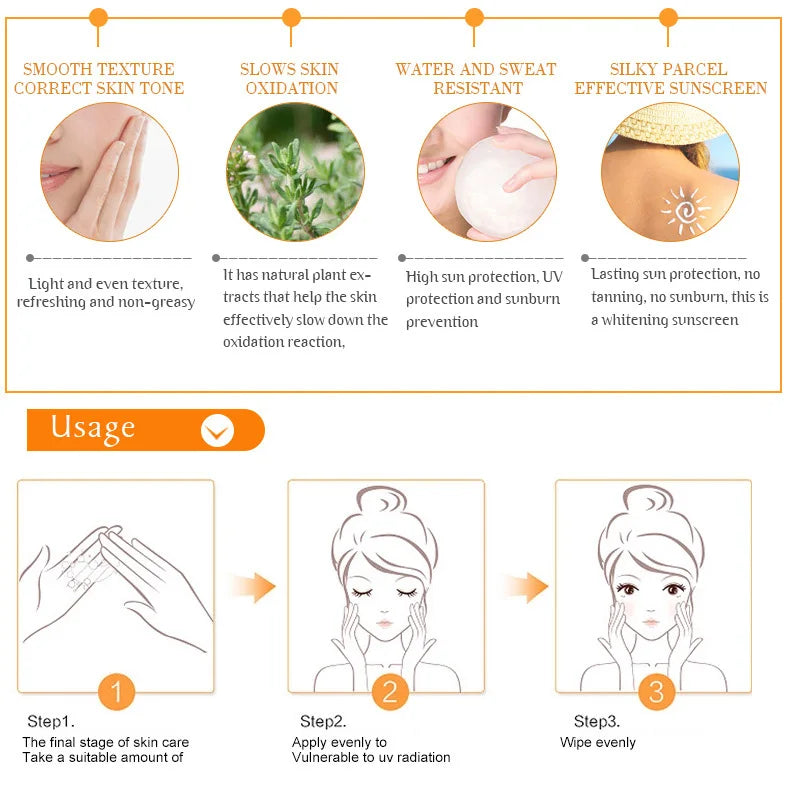 Protetor Solar Facial e Corporal Clareador — FPS Alto