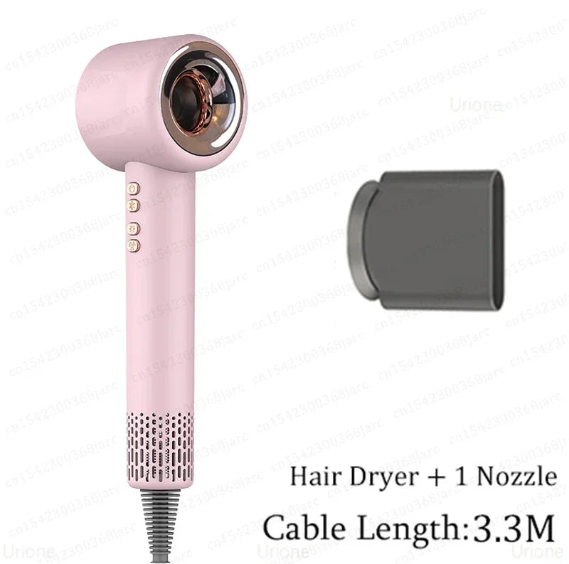 Secador de Cabelo Profissional 220V — Íons Negativos, Sem Hélice, Motor Brushless
