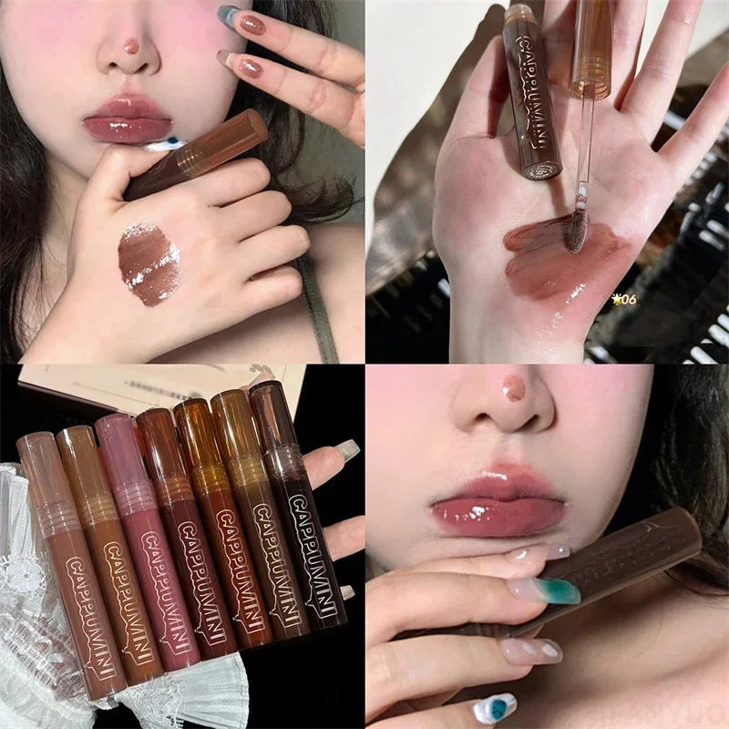 Gloss Labial Mirror Punk - Óleo Labial Transparente Impermeável
