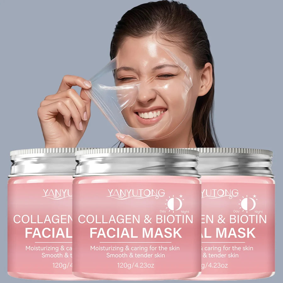 Máscara Facial de Colágeno Peel Off — Rejuvenescimento e Firmeza