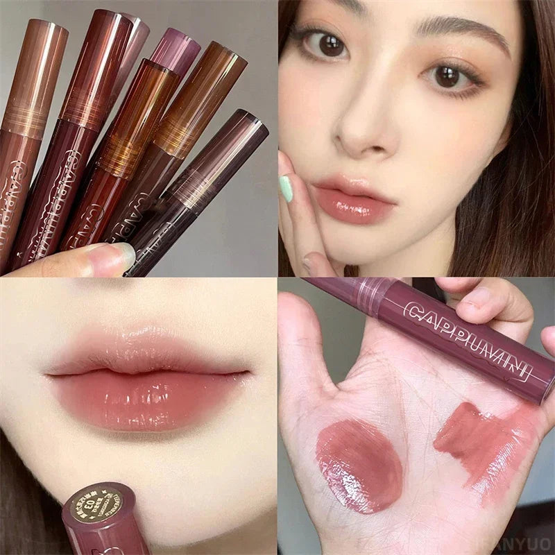 Gloss Labial Mirror Punk - Óleo Labial Transparente Impermeável