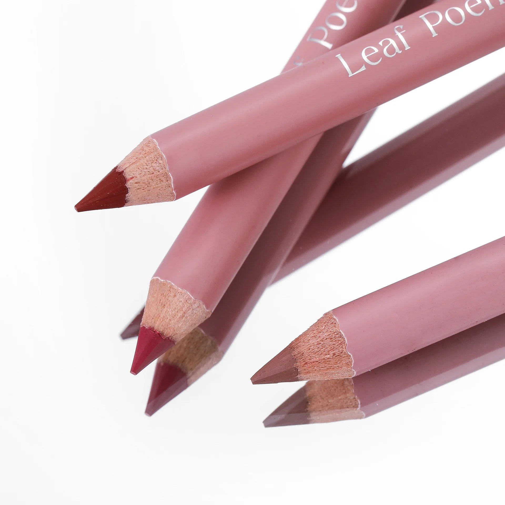 Lápis Delineador Labial Matte 12 Cores - Impermeável e Duradouro