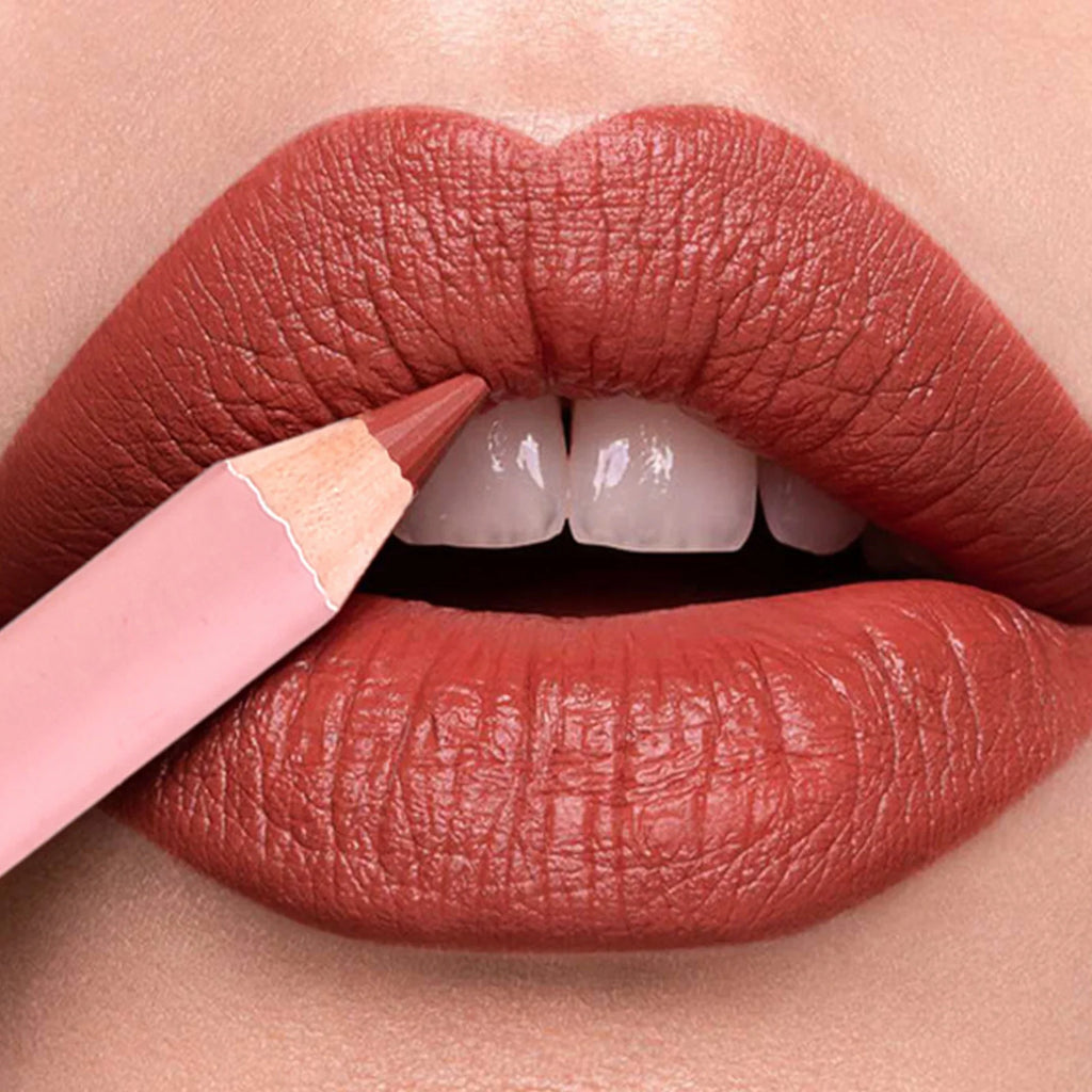 Lápis Delineador Labial Matte 12 Cores - Impermeável e Duradouro
