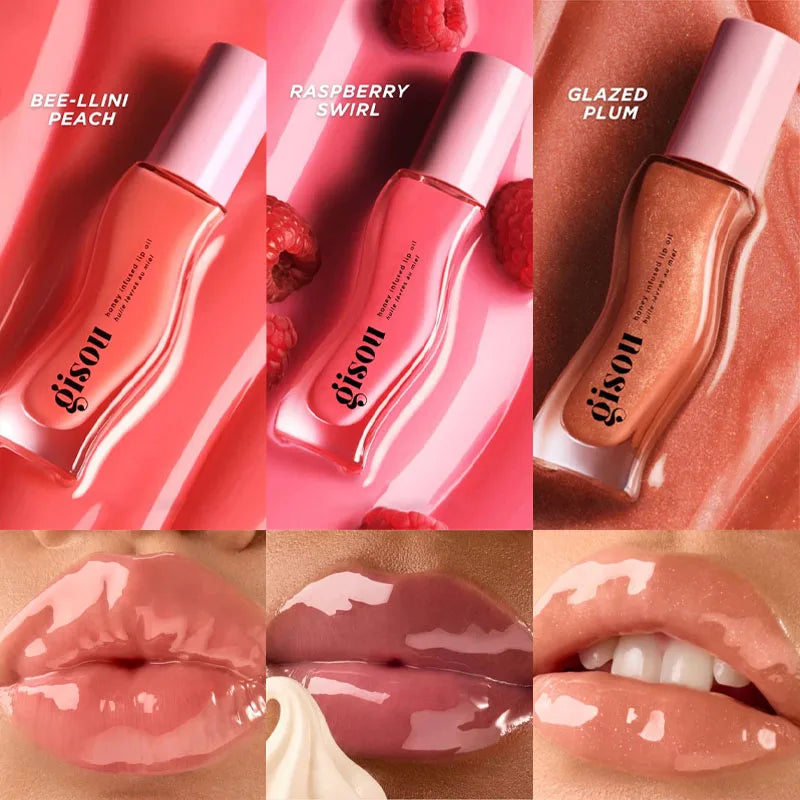 Lip Balm Gisou Glazed Ameixa — Hidratação e Cor Irresistível