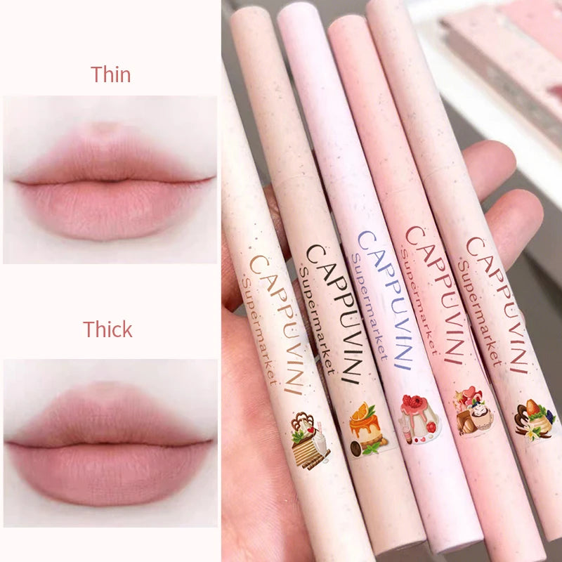 Lápis Labial Matte Cappuvini - Delineador Impermeável Longa Duração