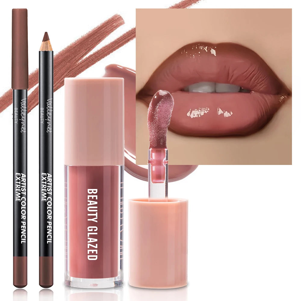 Kit 2 Produtos Labiais Velvet — Batom e Delineador
