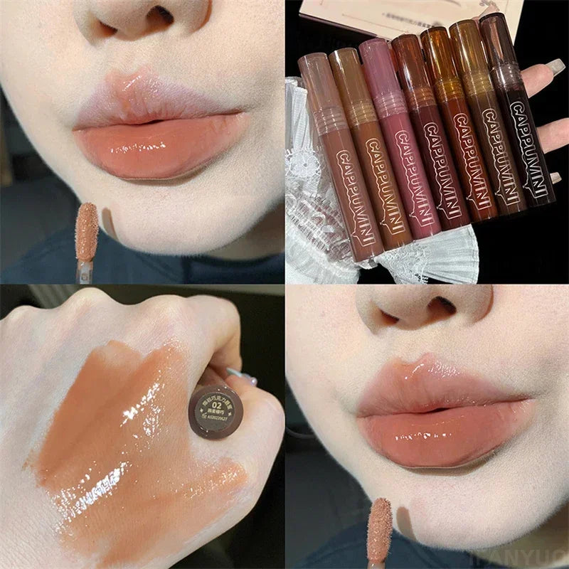 Gloss Labial Mirror Punk - Óleo Labial Transparente Impermeável