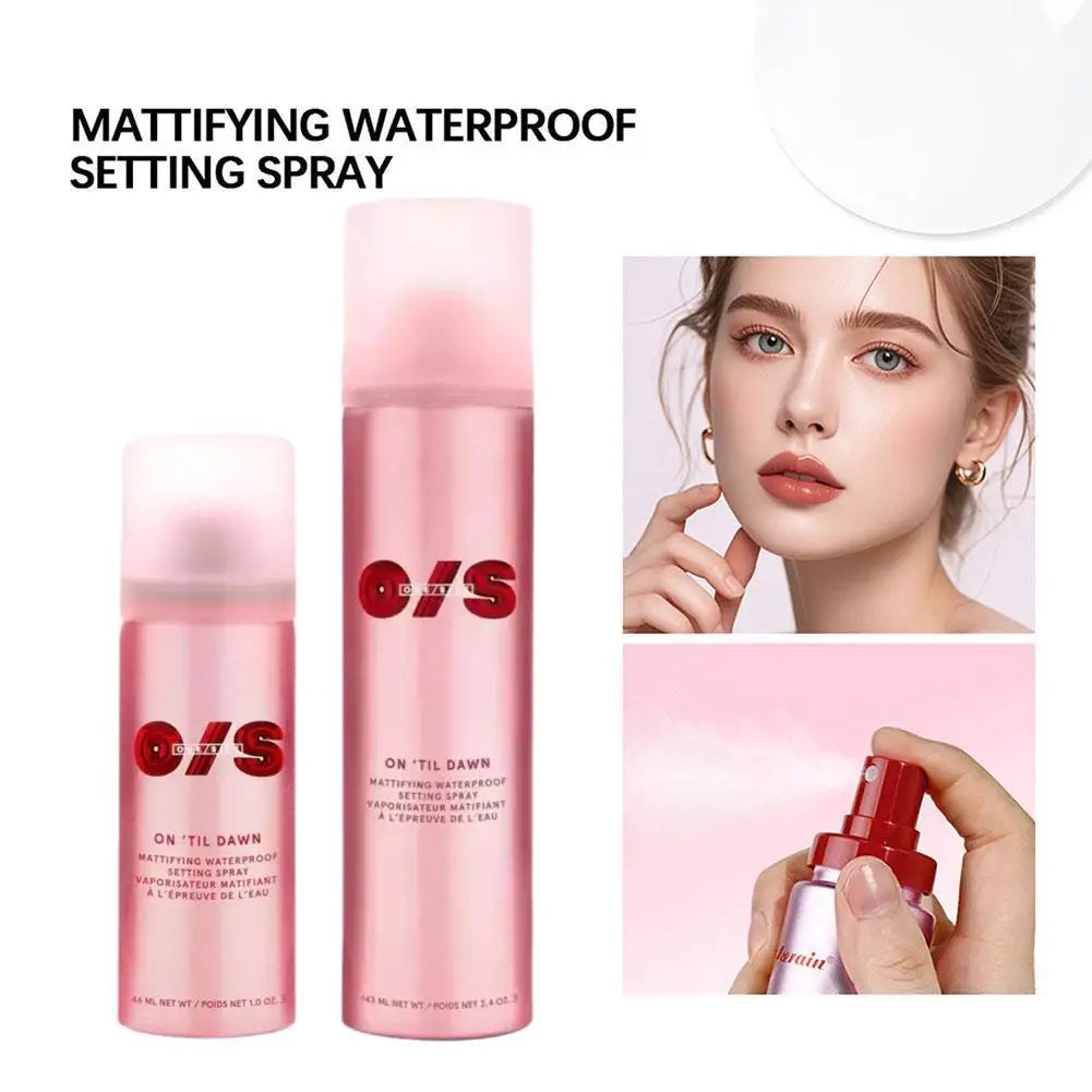 Oil Control Matte Setting Spray Waterproof Quick Fix Refreshing Long Lasting Delicate Finish Face Beauty Cosmetic