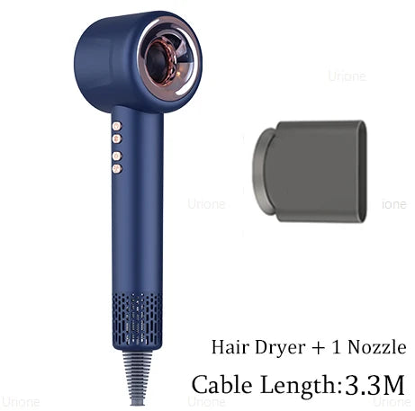 Secador de Cabelo Profissional 220V — Íons Negativos, Sem Hélice, Motor Brushless