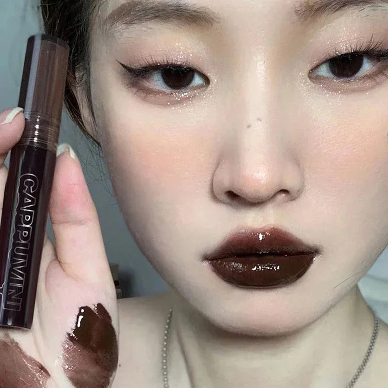 Gloss Labial Mirror Punk - Óleo Labial Transparente Impermeável