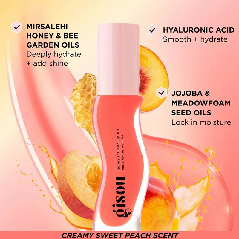 Lip Balm Gisou Glazed Ameixa — Hidratação e Cor Irresistível