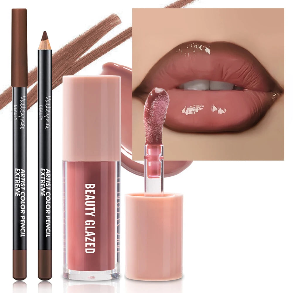 Kit 2 Produtos Labiais Velvet — Batom e Delineador