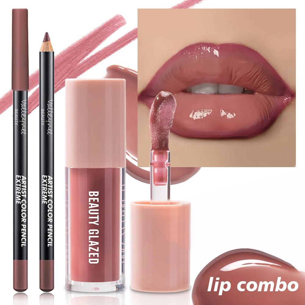 Kit 2 Produtos Labiais Velvet — Batom e Delineador