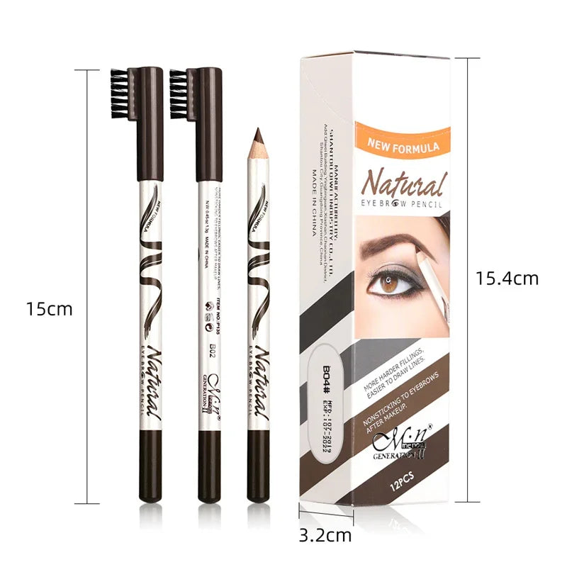 Lápis de Sobrancelha Impermeável 5 Cores - Longa Duração
