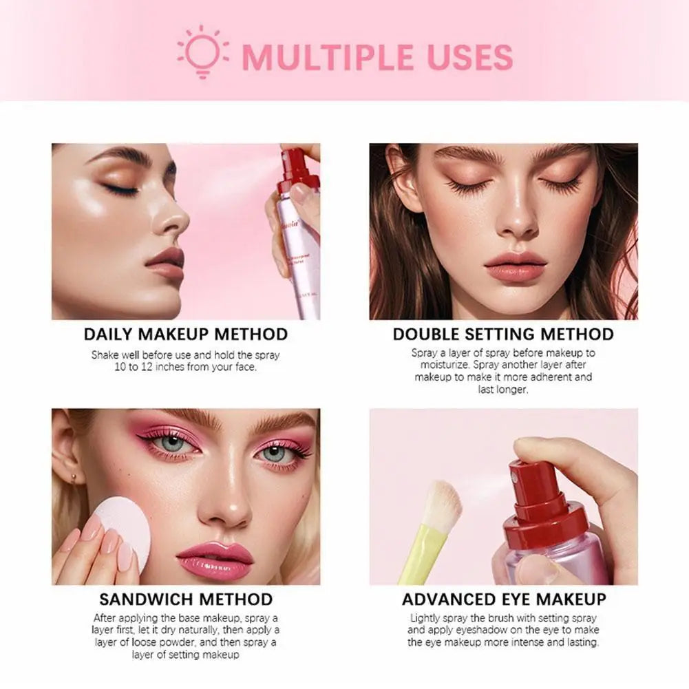 Oil Control Matte Setting Spray Waterproof Quick Fix Refreshing Long Lasting Delicate Finish Face Beauty Cosmetic