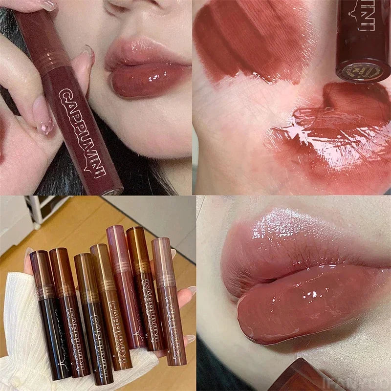 Gloss Labial Mirror Punk - Óleo Labial Transparente Impermeável