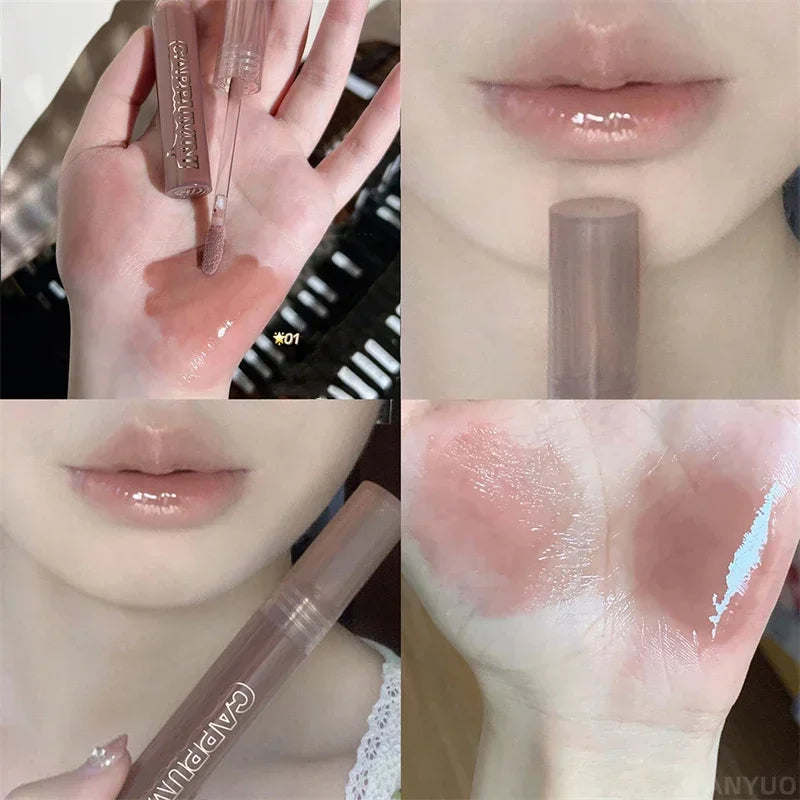 Gloss Labial Mirror Punk - Óleo Labial Transparente Impermeável