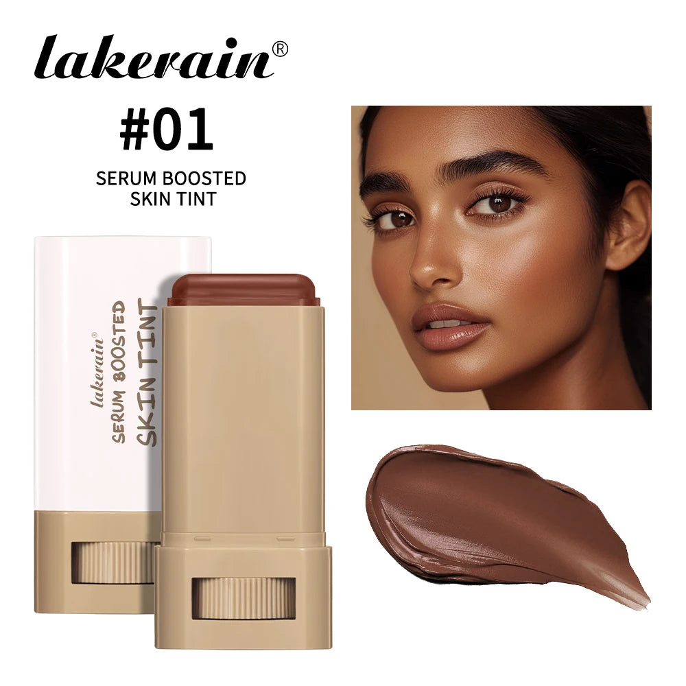 Bastão de Base Magic Eraser - Skin Tint com Sérum, Alta Cobertura e Efeito Aveludado