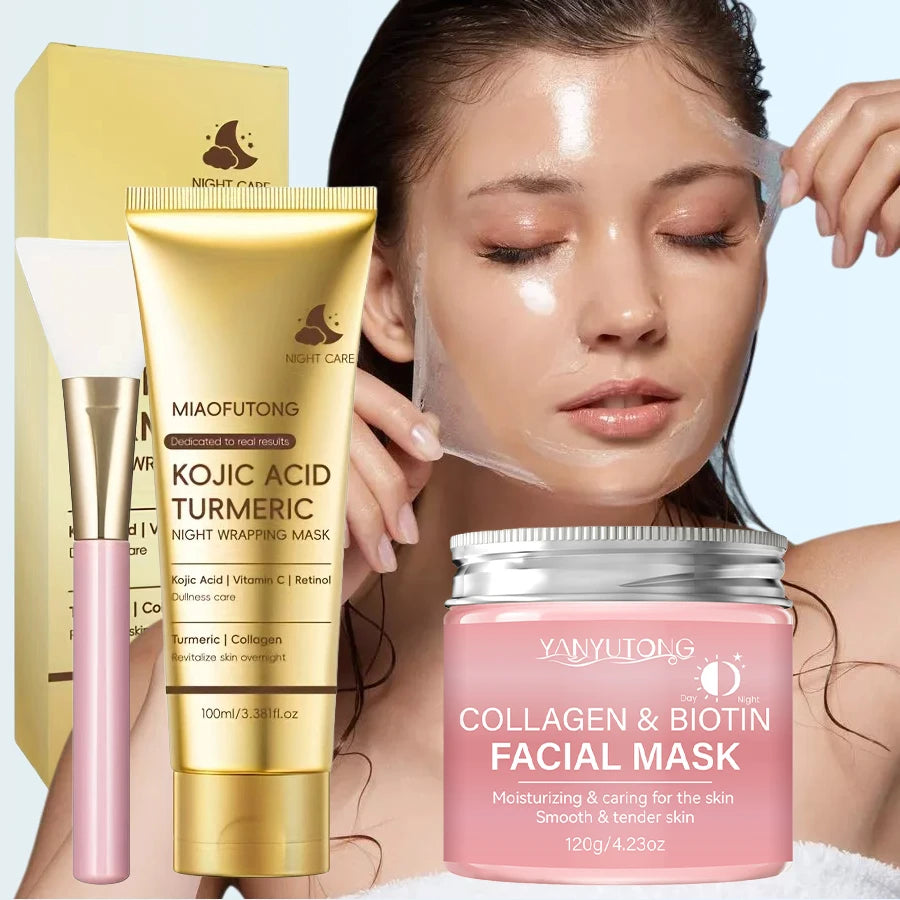 Máscara Facial de Colágeno Peel Off — Rejuvenescimento e Firmeza