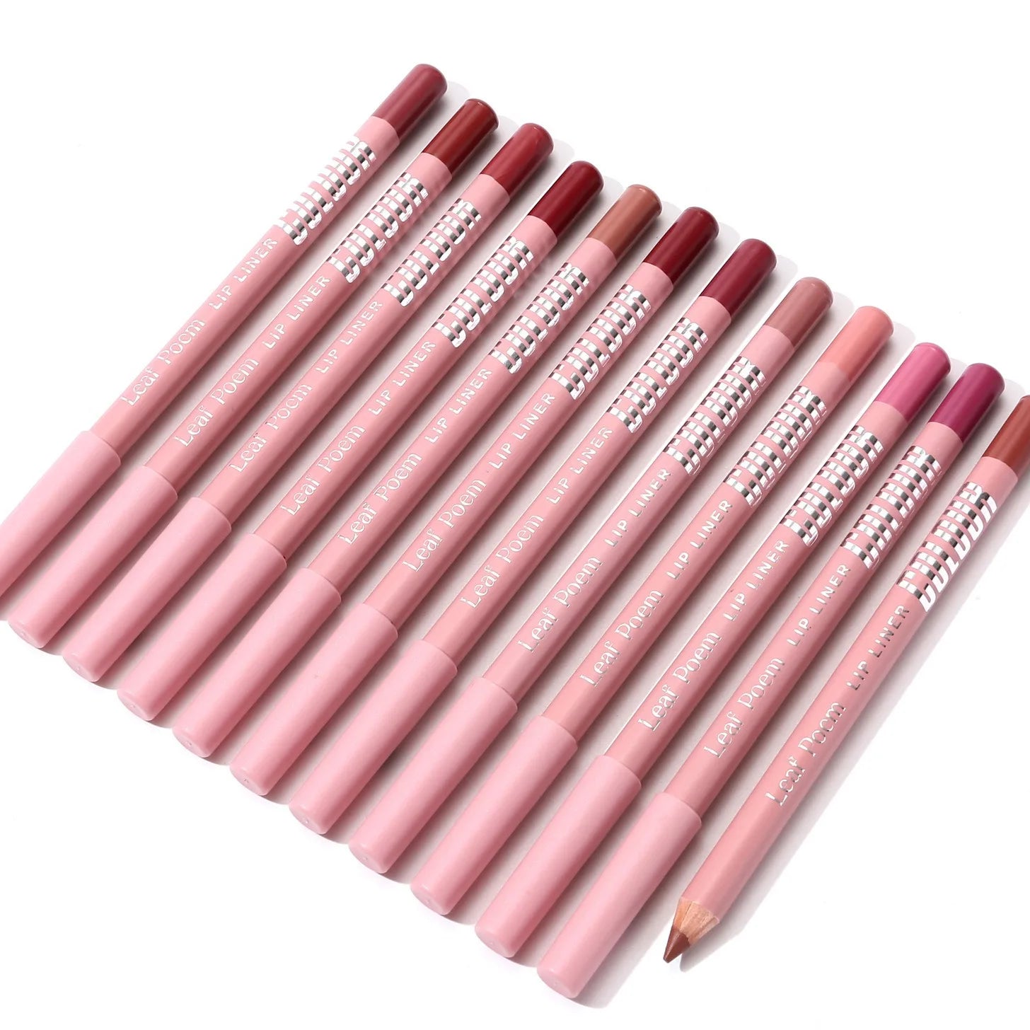 Lápis Delineador Labial Matte 12 Cores - Impermeável e Duradouro