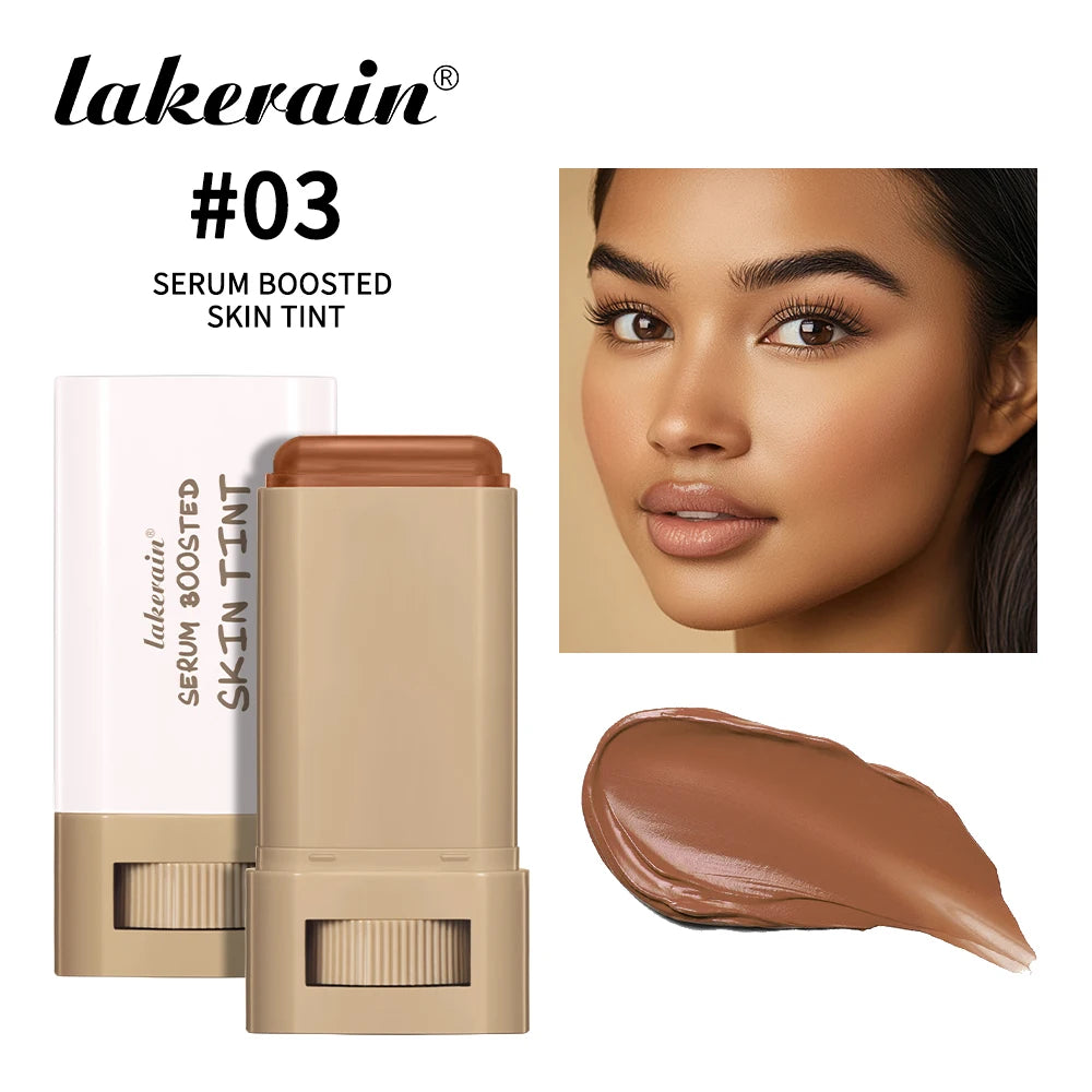 Bastão de Base Magic Eraser - Skin Tint com Sérum, Alta Cobertura e Efeito Aveludado