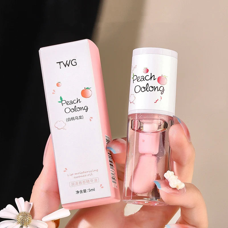 Gloss Labial Jelly Coreano com Pincel - Óleo Hidratante Longa Duração