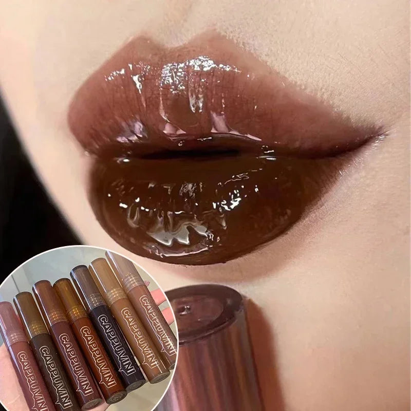 Gloss Labial Mirror Punk - Óleo Labial Transparente Impermeável