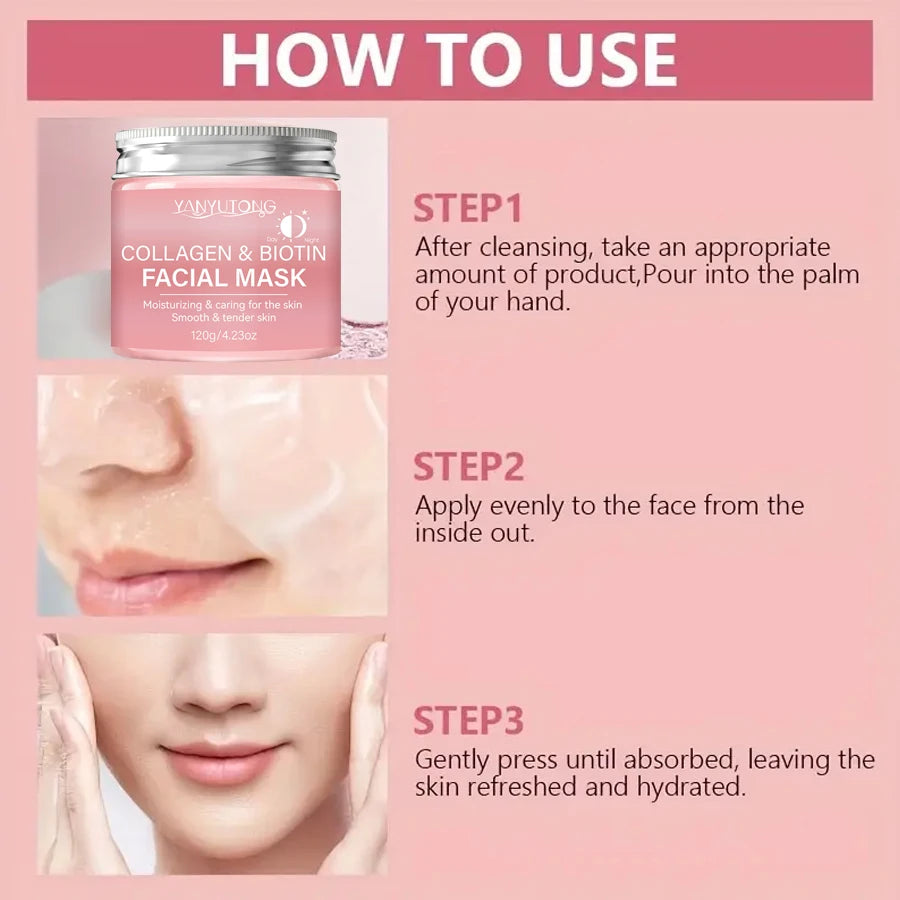 Máscara Facial de Colágeno Peel Off — Rejuvenescimento e Firmeza