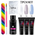 Kit Completo de Gel para Unhas com Lâmpada LED 6W - Extensão e Decoração 3D para Iniciantes