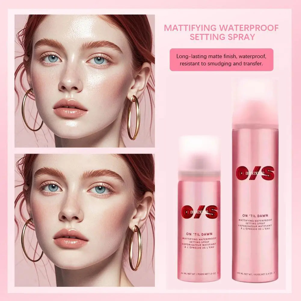 Oil Control Matte Setting Spray Waterproof Quick Fix Refreshing Long Lasting Delicate Finish Face Beauty Cosmetic