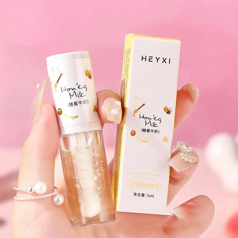 Gloss Labial Jelly Coreano com Pincel - Óleo Hidratante Longa Duração