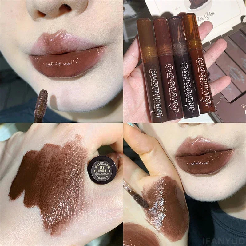 Gloss Labial Mirror Punk - Óleo Labial Transparente Impermeável